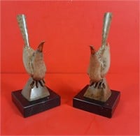 Twin bird statues/ book ends