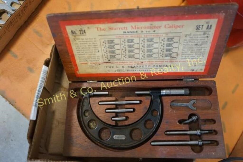 THE STARRETT MICROMETER CALIPER SET AA