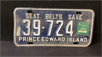 Vintage Prince Edward Island License Plate