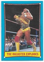 1987 O-Pee-Chee WWF card #26 Hulkster Explodes