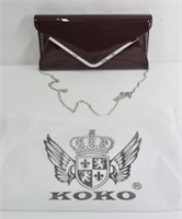 New Koko Patent Clutch Bag / Purse & Dust Bag