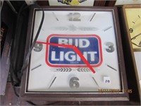 Lighted Bud Light Clock-Works