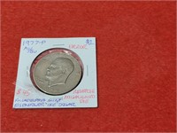 1977 P Eisenhower Dollar w/ Reverse Misaligned Die