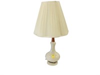 Cream colored, 1960’s table lamp