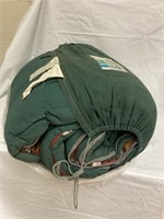 Green thick sleeping bag