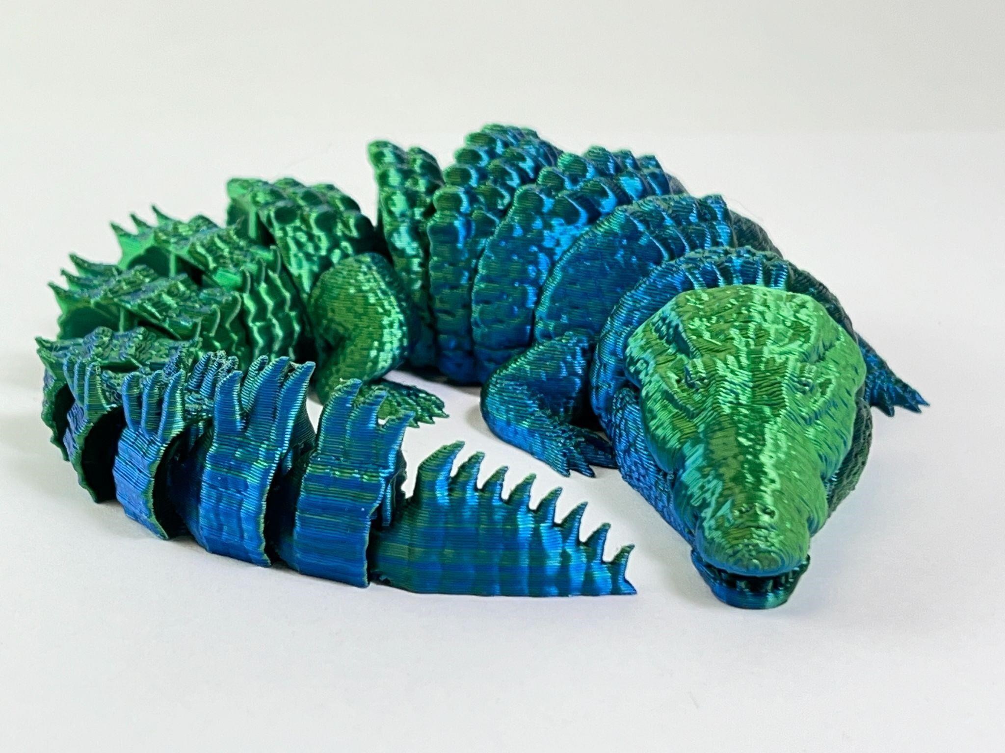 3D Printer Made Alligator (Takes 9 Hrs to Make)