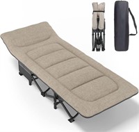 ATORPOK Camping Cot With Cushion&Pillow