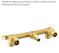 Rough-In Valve for 2 Handle Lavatory Faucet