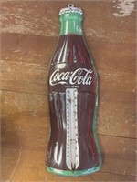 Vintage 17" Coca-Cola Tin Advertising Thermometer