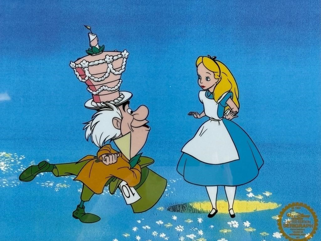 Walt Disney Alice in Wonderland Serigraph Cel