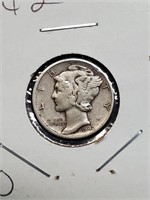 1942 Mercury Dime