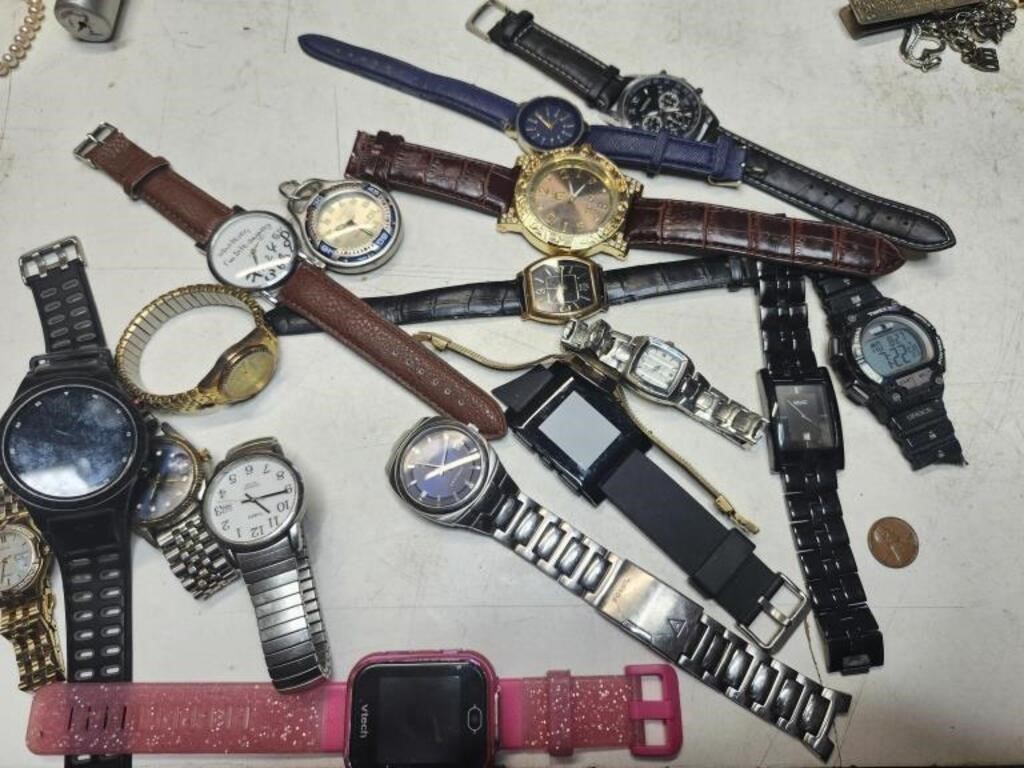 Fossil, Citizen, Yazole, Times and other watches.