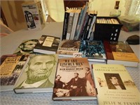 15+ ABRAHAM LINCOLN BOOKS, 19 LINCOLN DVDS