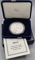 2012 W Silver Proof Eagle - Box & COA