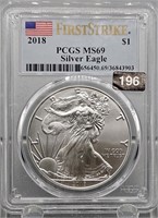 2018 U.S. Silver Eagle - PCGS Graded