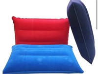 Inflatable travel pillow 1 dark blue