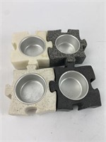 Stone Puzzle Piece Votive Holders