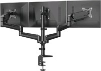 HUANUO Triple Monitor Stand - Height Adjustable Ga