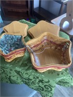 Two Longaberger baskets with lids