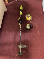 RYOBI 40V ELECTRIC TRIMMER W/ BATTERY & CHARGER