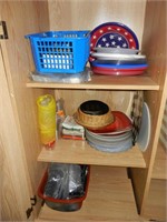 Plates, Cups, Chargers, Plastic Spoons, etc