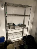 5-TIER CHROME WIRE SHELF, 36" X 18" X 72"