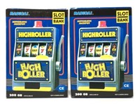 High Roller Slot Machine Banks- Lot of 2