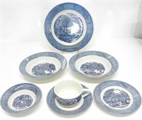 CURRIER & IVES UNDERGLAZE PRINT DISHES