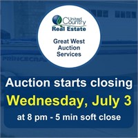Auction begins to close Wednesday, June 26, 2024