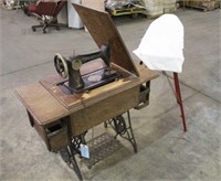 Vintage Singer Sewing Machine & Ironing Board