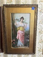 Vintage Framed Print Of Lady