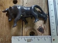D3) Stone Bull Sculpture, Carved Onyx