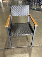 FM1517   Black Rattan Patio Chair Set - 6