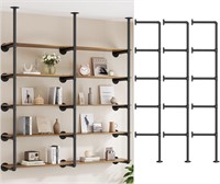 Iron Pipe Shelf DIY Open Bookshelf (68 Tall)