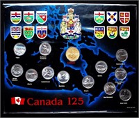 1992 Canada 125 Birthday Quarter & Loonie Set