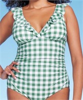 NEW Kona Sol XL Women's Gingham Ruffle Full