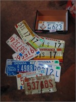 Indiana License Plates - Assorted Years