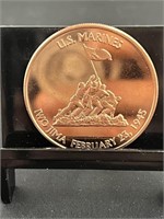 US Marines 1 Oz Copper Round