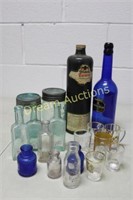 Collection of Bottles & Shot Glasses