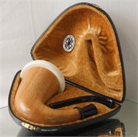 Cased Meerschaum "Sherlock Holmes" pipe