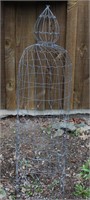 Metal Wire Dome Trellis 50" Tall