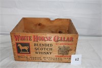 WHITE HORSE CELLAR WOODEN CRATE - SLIGHLY DAMAGED