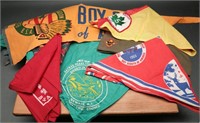 Vintage Boy Scouts Pennant, Neckerchiefs + (8)