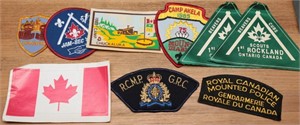 Boy Scouts of Canada & RCMP Patches + (9)