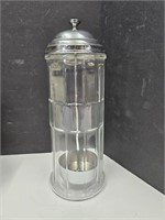 Made in USA Glass Jar Barbers Container or Straws