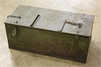 Metal Ammo Box, Approx 29"x13 1/2"x11"
