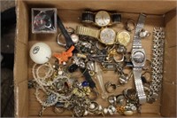 Assorted Costume Jewelry, Vintage Watches (17