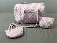 2 Pc Quilted Koala Duffel Set New