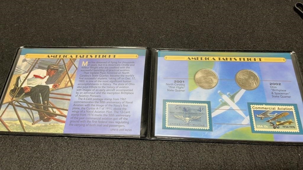 America Takes Flight Coins & Stamps