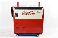 IDEAL COCA-COLA FLOOR MODEL 30 CENT MACHINE